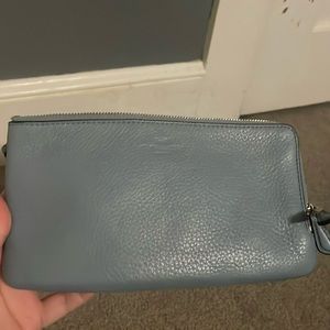 Light Blue Coach wristlet